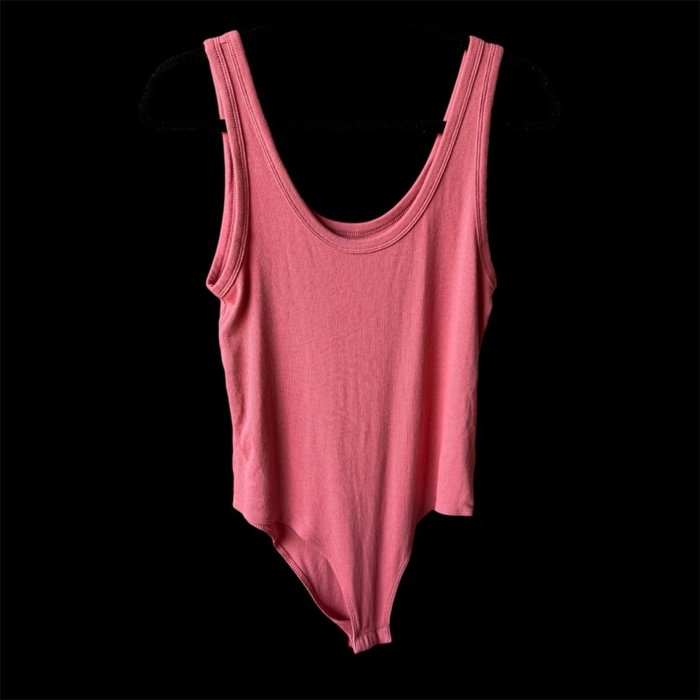 A New Day Pink Ribbed Bodysuit